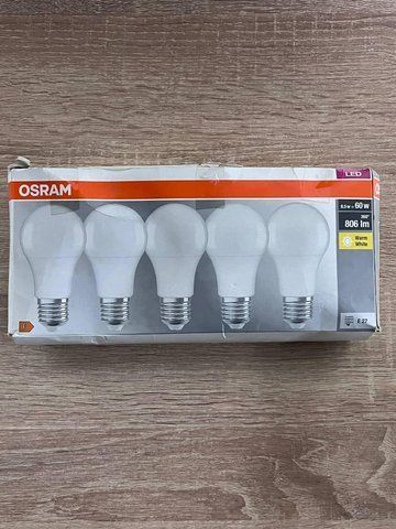 Набір світлодіодних лампочок з 5 шт Osram LED Base Classic A 60 10001663 фото