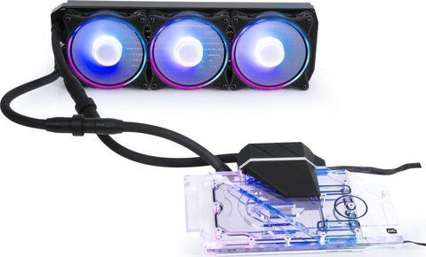 Водяное охлаждение Alphacool Eiswolf 2 AIO 360mm RTX 3080 / 3090 TUF with Backplate (14419) 470660 фото