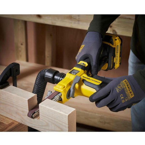 Стрічкова шліфмашина Stanley SFMCE210B 530511ua фото