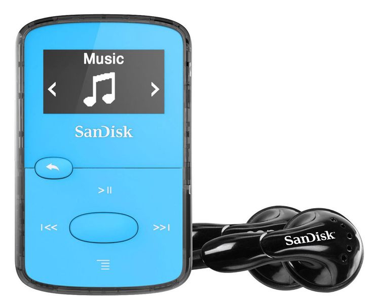 Компактний MP3 плеєр Sandisk Sansa Clip Jam Blue 8GB (SDMX26-008G-G46B) 170419 фото