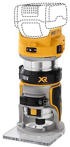 Фрезер DeWalt DCW604NT 377507 фото