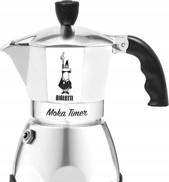 Кофеварка гейзерная электрическая Bialetti Moka Timer 8006363009997 303891 фото