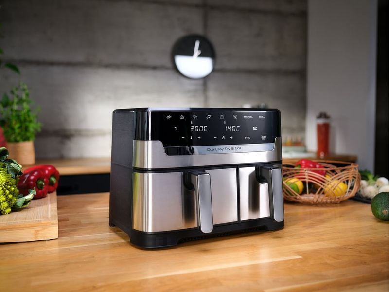 Мультипечь (аэрофритюрница) Tefal Dual Easy Fry & Grill Air Fryer EY905D10 510587ua фото