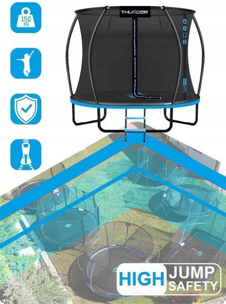 Батут Thunder Inside Ultra 10ft Blue 602513 фото