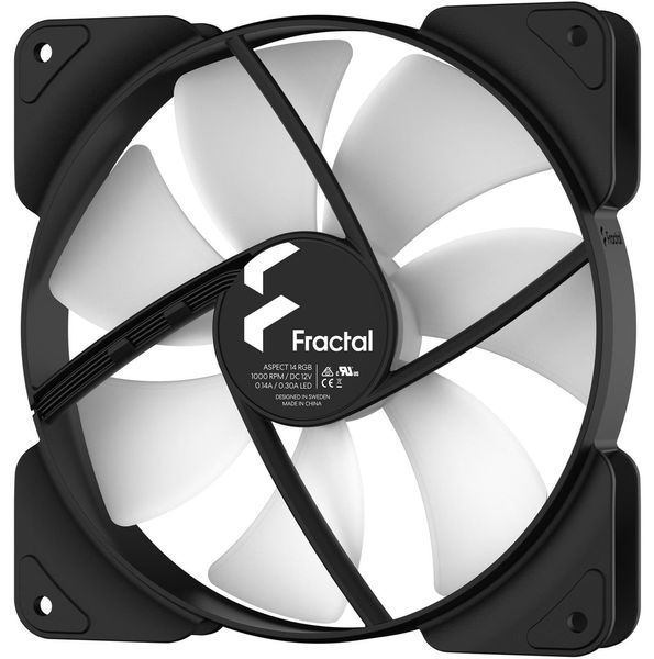 Вентилятор Fractal Design Aspect 14 RGB PWM Black 3-Pack (FD-F-AS1-1407) 362899 фото