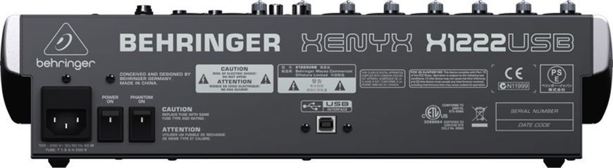 Мікшерний пульт Behringer Xenyx X1222USB 519944 фото
