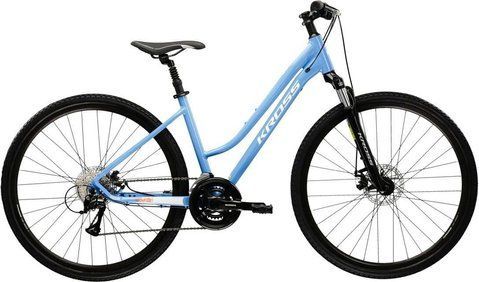 Велосипед горный (MTB) Kross Evado 3.0 28 2025 Blue/White 603288 фото