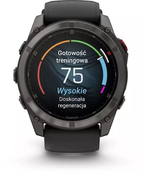 Смарт-годинник Garmin Fenix 8 Pro 51 mm Amoled Carbon Gray DLC Titanium with Black/Pebble Gray (010-03199-00/01) 621697 фото