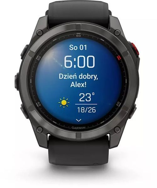 Смарт-годинник Garmin Fenix 8 Pro 51 mm Amoled Carbon Gray DLC Titanium with Black/Pebble Gray (010-03199-00/01) 621697 фото