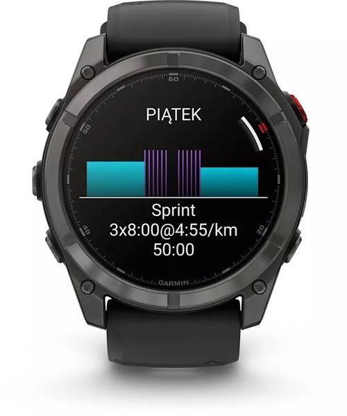 Смарт-годинник Garmin Fenix 8 Pro 51 mm Amoled Carbon Gray DLC Titanium with Black/Pebble Gray (010-03199-00/01) 621697 фото