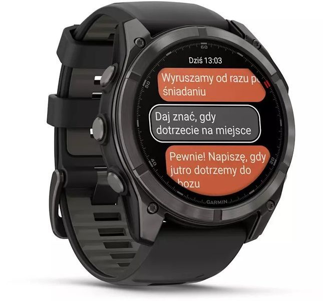 Смарт-годинник Garmin Fenix 8 Pro 51 mm Amoled Carbon Gray DLC Titanium with Black/Pebble Gray (010-03199-00/01) 621697 фото