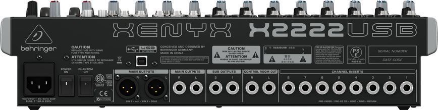 Мікшерний пульт Behringer Xenyx X2222USB 519945 фото