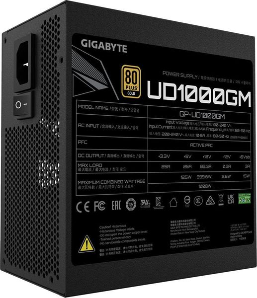 Блок питания GIGABYTE UD1000GM (GP-UD1000GM) 371218 фото