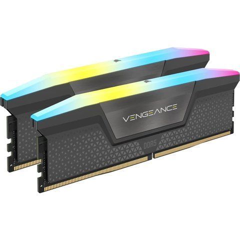Пам'ять для настільних комп'ютерів Corsair 64 GB (2x32GB) DDR5 6000 MHz Vengeance RGB AMD EXPO (CMH64GX5M2B6000Z30) 522101 фото