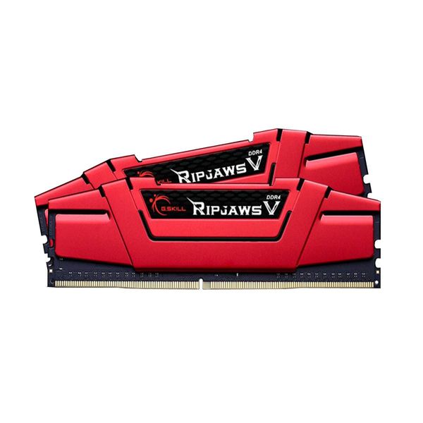 Память для настольных компьютеров G.Skill 8 GB (2x4GB) DDR4 2400 MHz Ripjaws V Blazing Red (F4-2400C15D-8GVR) 337197 фото