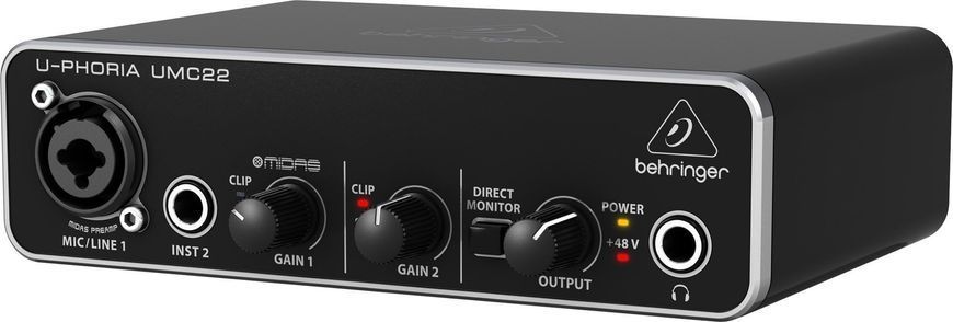 USB аудіоінтерфейс Behringer UMC22 549701 фото