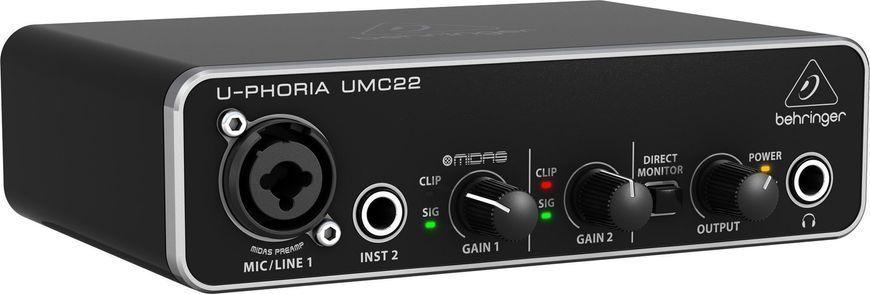 USB аудіоінтерфейс Behringer UMC22 549701 фото