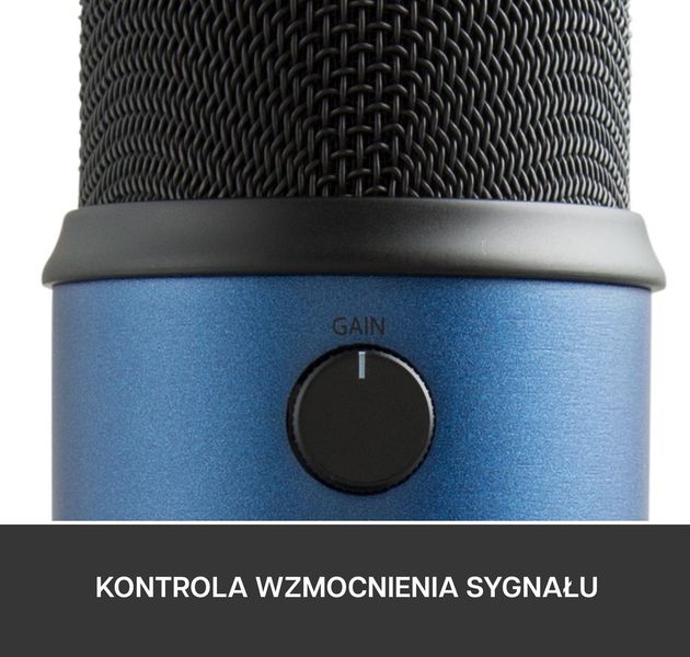 Микрофон для ПК/ для стриминга, подкастов Blue Microphones Yeti Midnight Blue 340974 фото