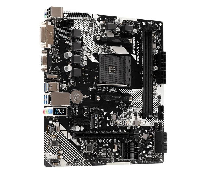 Материнська плата ASRock B450M-HDV R4.0 393545 фото