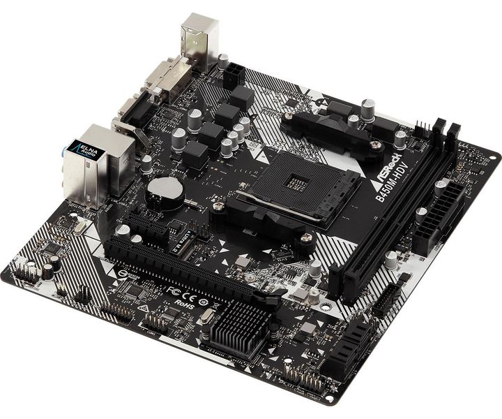 Материнська плата ASRock B450M-HDV R4.0 393545 фото