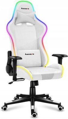 Компьютерное кресло для геймера Huzaro Force 6.2 White RGB 489720 фото