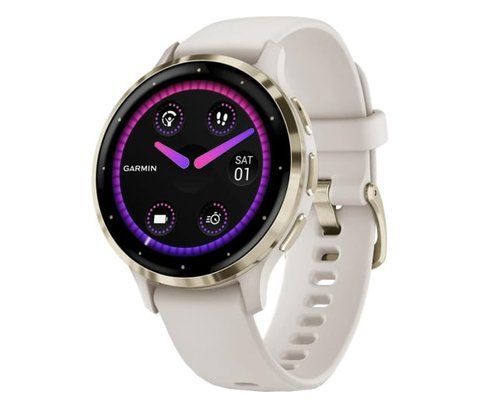 Смарт-годинник Garmin Venu 3S Soft Gold S. Steel Bezel with Ivory Case and S. Band (010-02785-04/54) 615993 фото
