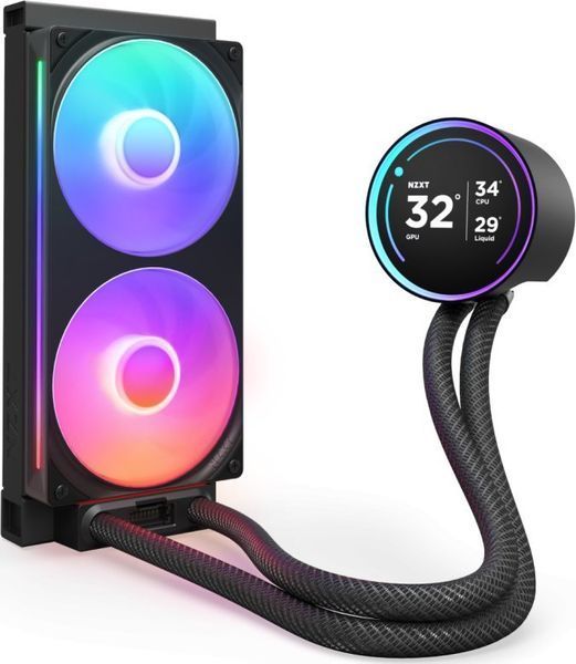 Водяне охолодження Nzxt Kraken Elite 240 RGB 2024 Matte Black (RL-KR24E-B2) 540849 фото