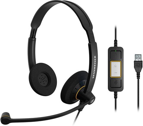 Комп'ютерна гарнітура Sennheiser SC 60 USB ML (1000551) 355016 фото