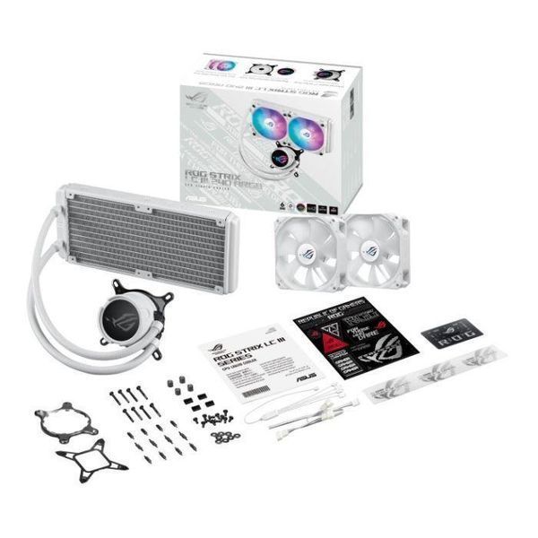 Водяне охолодження Asus Rog Strix LC III 240 ARGB White Edition (90RC00S2-M0UAY0) 504469ua фото