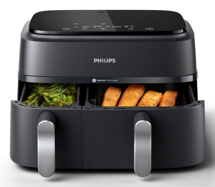 Мультипіч (аерофритюрниця) Philips Dual Airfryer 3000 Series NA351/00 510577 фото