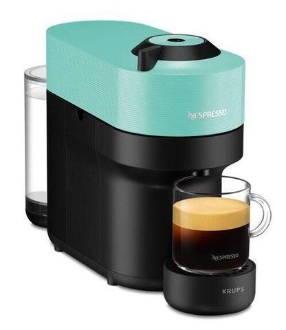 Кофеварка капсульная эспрессо Krups Nespresso Vertuo Pop Aqua Mint XN9204 479529 фото