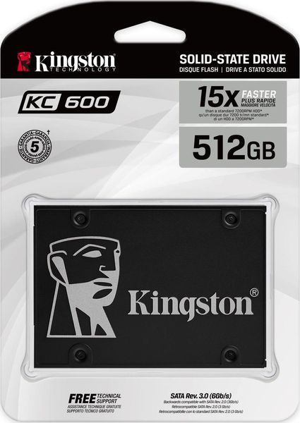 SSD накопичувач Kingston KC600 512 GB (SKC600/512G) 298482ua фото