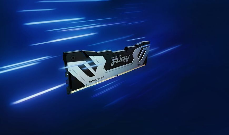 Память для настольных компьютеров Kingston Fury 48 GB (2x24GB) CUDIMM DDR5 8400 MHz Renegade Silver/Black (KF584CU40RSK2-48) 571629 фото