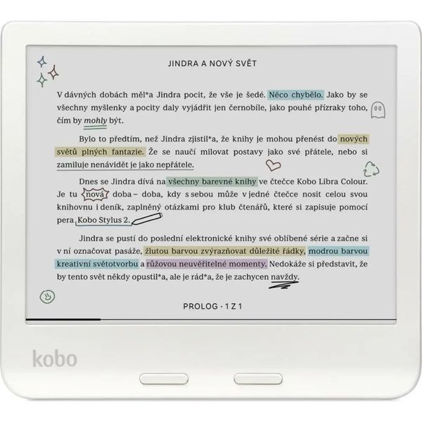 Електронна книга Kobo Libra Color White (N428-KU-WH-K-CK) 585797 фото