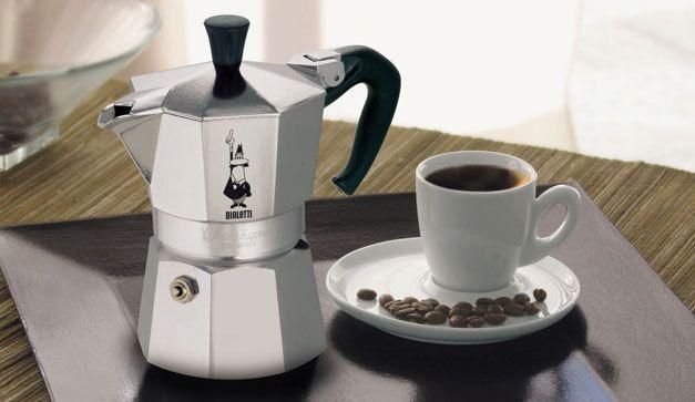 Кавоварка гейзерна Bialetti Moka Express 4TZ silver-black 290195 фото
