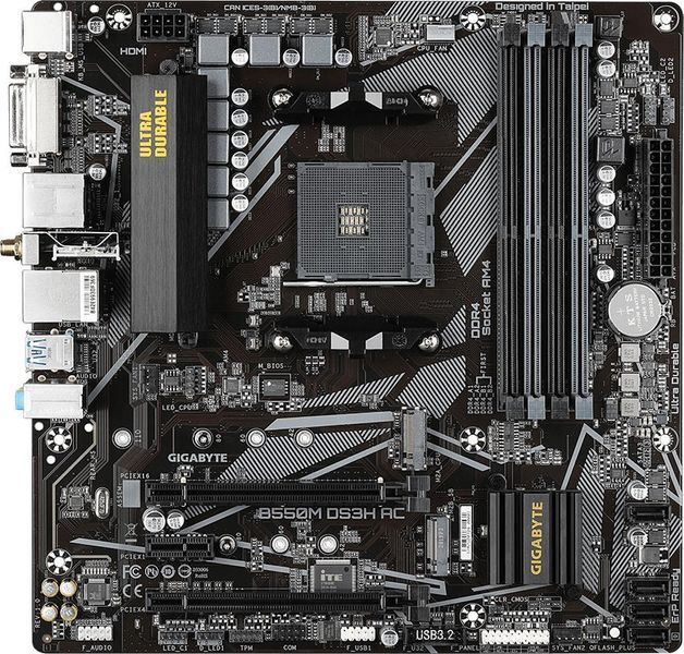 Материнська плата Gigabyte B550M DS3H AC 466145 фото