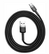 Кабель Baseus USB Cabel to USB-C Cafule 1m Grey/Black (CATKLF-BG1) 648352 фото 2