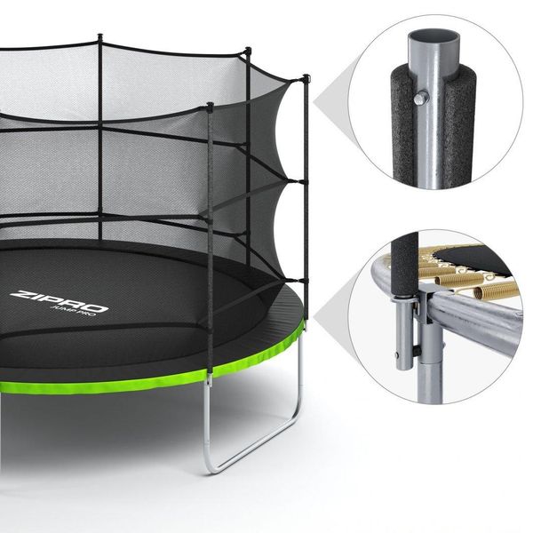 Батут Zipro Jump Pro 12FT 374см з зовнішньою сіткою 491589 фото