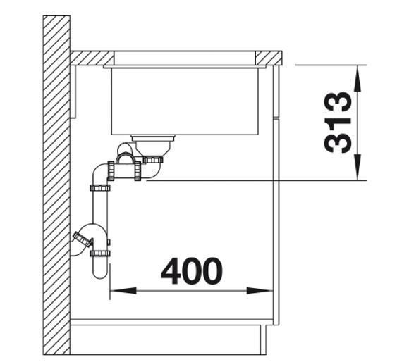 Кухонная мойка Blanco SUBLINE 340/160-U 525985 331428 фото