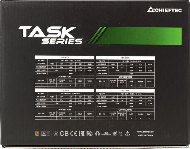 Блок питания Chieftec TPS-600S 340065ua фото