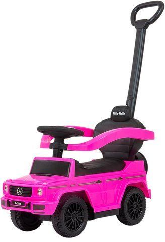 Каталка з батьківською ручкою Milly Mally Mercedes G350d Pink 643968 фото