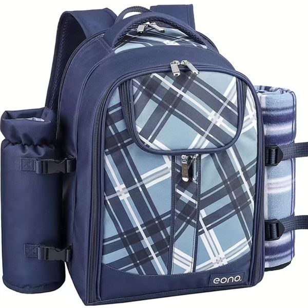 Рюкзак для пікніка з набором посуду та ковдрою Eono Cool Bag (TWPB-3065B69R) 475672 фото