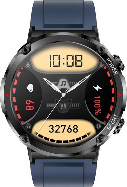 Смарт-годинник Gravity GT21-5 Black/Blue 621772 фото